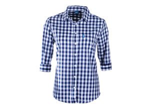 Ford Ladies Cotton Check Shirt 3/4