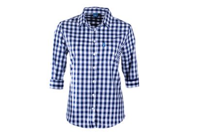 Ford Ladies Cotton Check Shirt 3/4