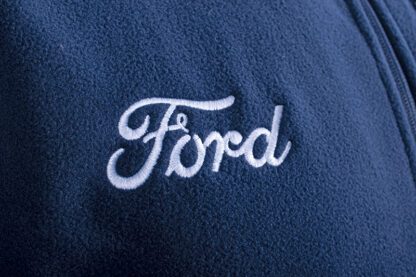 Ford Script Navy Fleece Jacket - Image 4