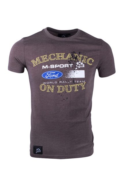 M-Sport Men's Mechanic on Duty T-Shirt - Choc Melange - Image 2