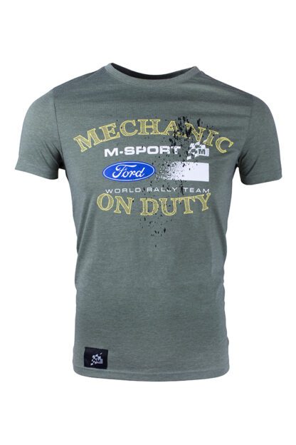 M-Sport Men's "Mechanic on Duty" T-Shirt - Military Melange - Image 2