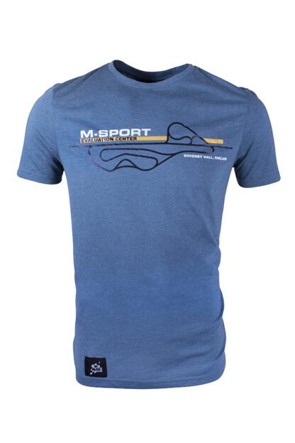 M-Sport Men's "Evaluation Track" T-Shirt - Slate Melange - Image 2