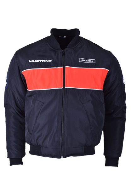 Mustang Bomber Jacket, Black /Red - Image 10