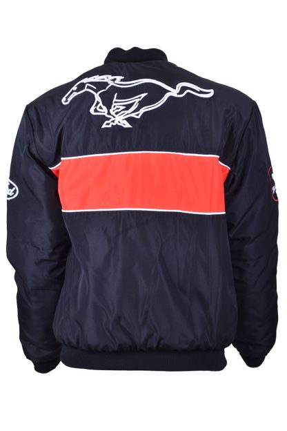 Mustang Bomber Jacket, Black /Red - Image 11