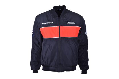 Mustang Bomber Jacket, Black /Red