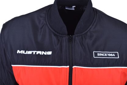 Mustang Bomber Jacket, Black /Red - Image 7