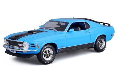 1/18 Ford Mustang Mach 1 1970 - Blue - Image 2