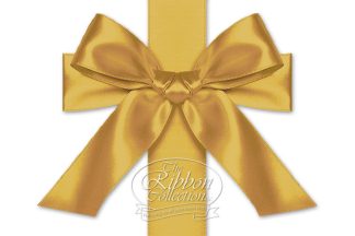 Gold Satin Ribbon 30m Roll 25mm