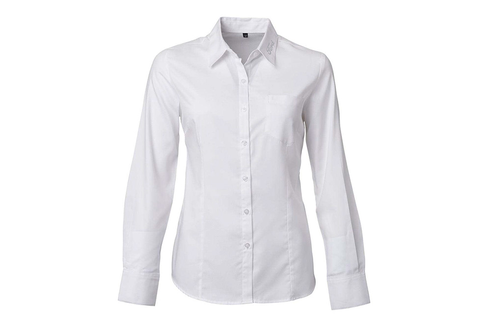 Ford Ladies’ Classic Long Sleeve Shirt - White