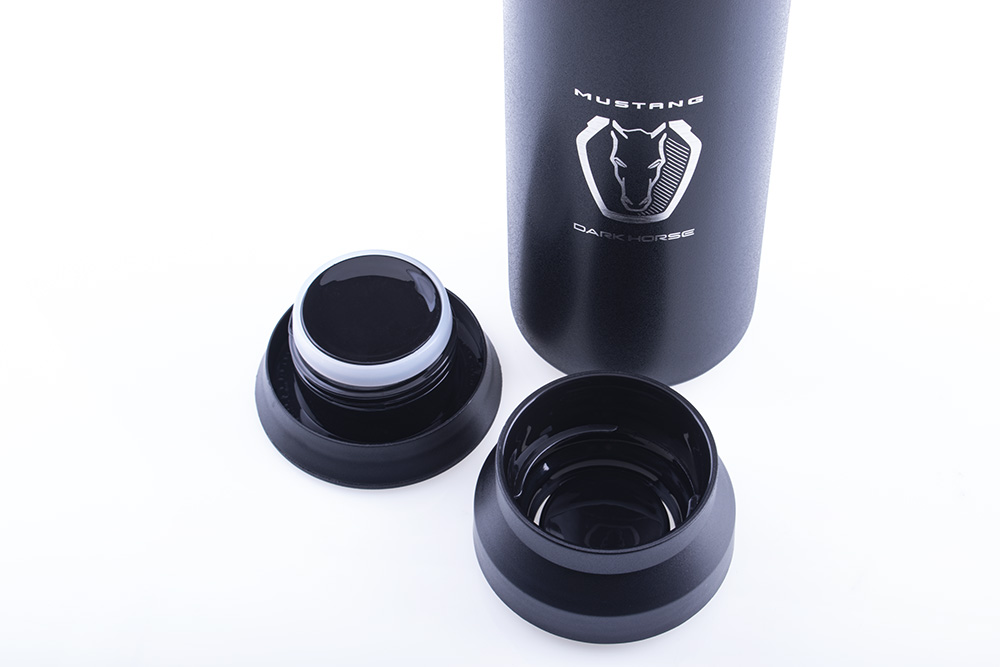 Mustang Dark Horse Stainless Steel Vacuum Water Bottle - 480ml - Image 3