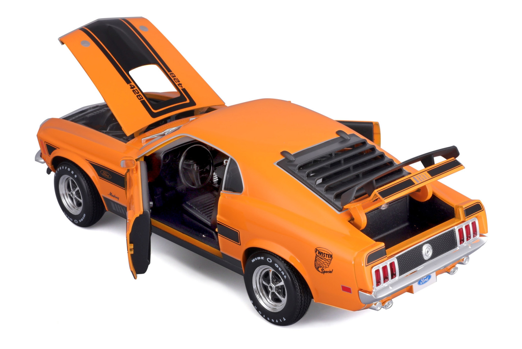 1/18 Ford Mustang Mach 1 1970 - Orange - Image 2